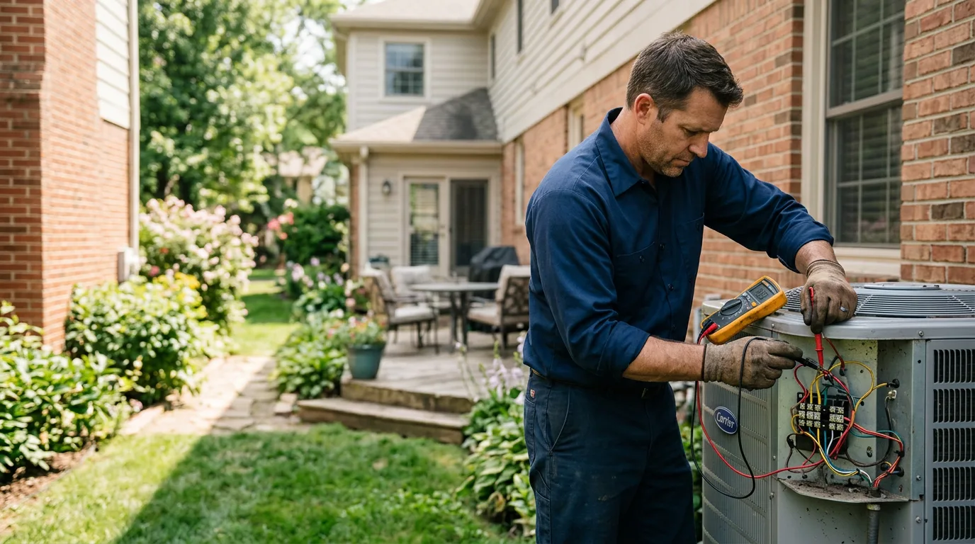HVAC technician working near Thomasville, PA